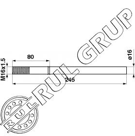DEGET ESCAMOTABIL M16X245 648068 CL